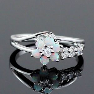 Floral bloom promise ring size 7